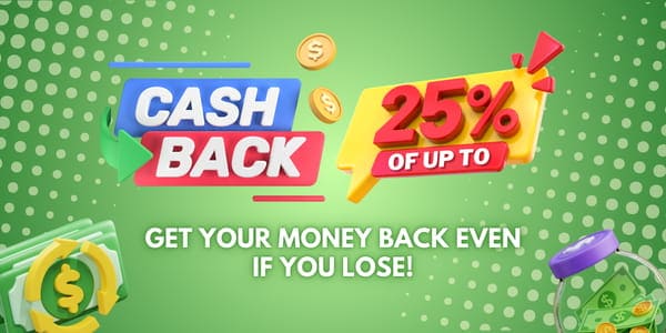 Casino promotion showing a mobile play scene